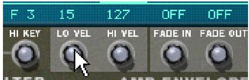 PROPELLERHEAD REASON 5 - Définir la plage de velocité d'une zone - 1