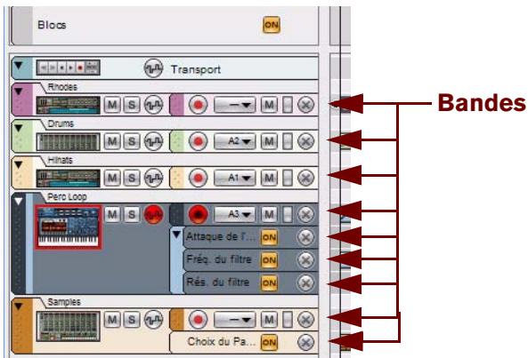 PROPELLERHEAD REASON 5 - Aperçu des bandes - 1