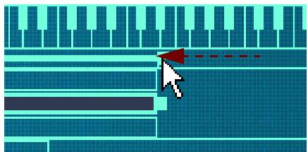 PROPELLERHEAD REASON 5 - En déplaçant les poignées de limites de zone dans la barre de l'onglet - 6