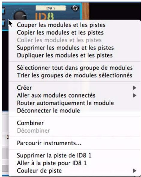 PROPELLERHEAD RECORD - Menu contexts de module - 1
