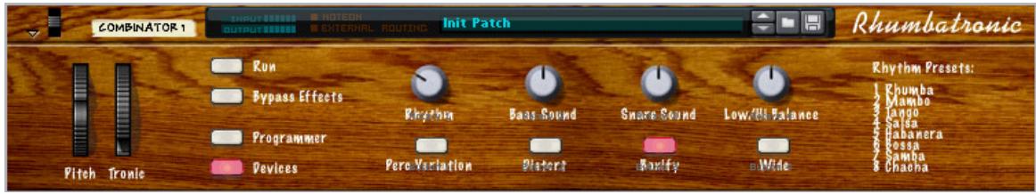 PROPELLERHEAD RECORD - Sélectionner l'apparance du panneau de contrôle... - 1
