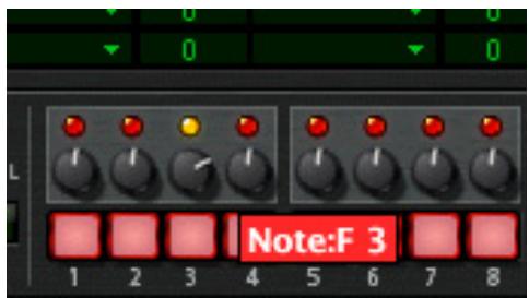 PROPELLERHEAD RECORD - Tournez le bouton rotatif situé au-dessus de l'un des pas. - 1