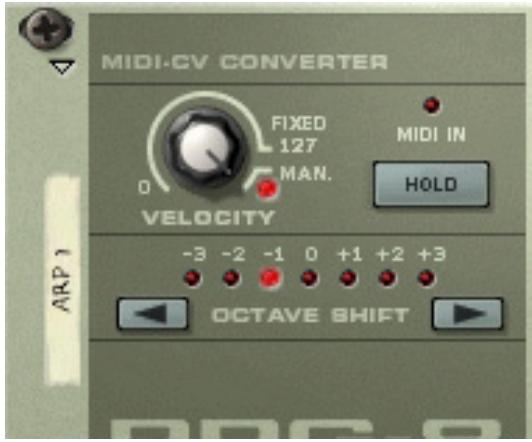 PROPELLERHEAD RECORD - Paramètres de conversion MIDI-CV - 1