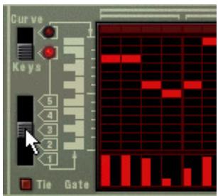 PROPELLERHEAD RECORD - Assurez-vous que le bouton à gauche de la fenêtre de pattern est sur la position "Keys". - 4