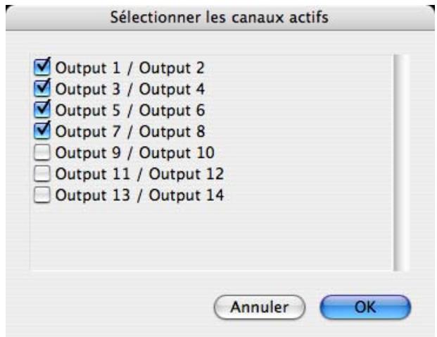 PROPELLERHEAD RECORD - Canaux d'entrée et de sortie actifs - 1
