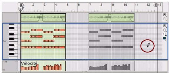 PROPELLERHEAD RECORD - À propos du dessin de notes en dehors d'un clip ouvert - 7