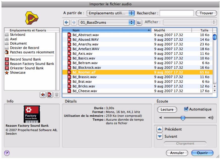 PROPELLERHEAD RECORD - Importation de l'audio vers le séquenceur - 1