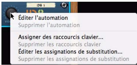 PROPELLERHEAD RECORD - Menu contexts de paramètre - 1