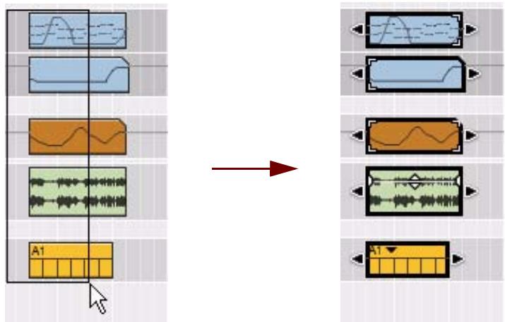 PROPELLERHEAD RECORD - Sélection de plusieurs clips - 1
