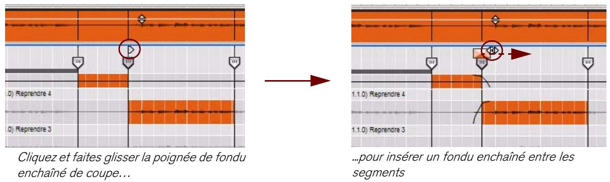 PROPELLERHEAD RECORD - Pour éliminer les clicks évventuels qui pourrait apparaître entre les enregistements des différents segments de notre clip, insérons quelquesques fondus enchâné. - 1