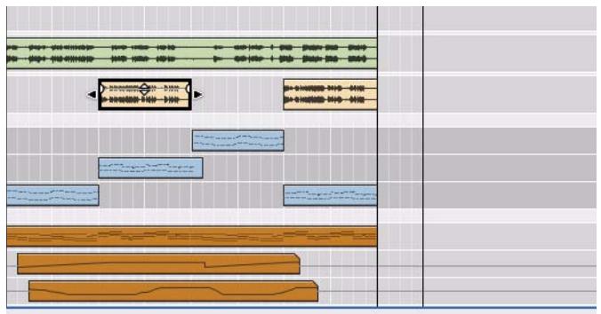 PROPELLERHEAD RECORD - Aperçu du panneau Édition/Arrangement - 1