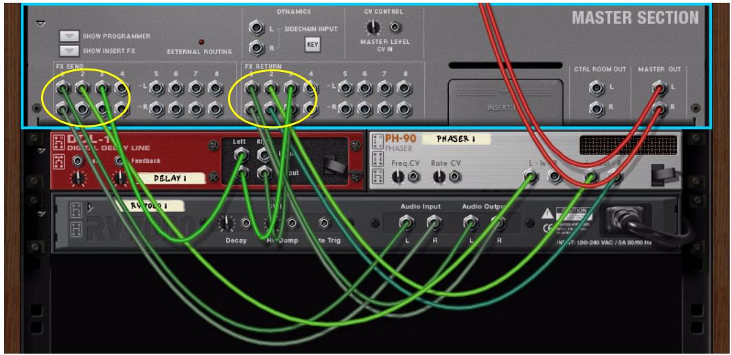 PROPELLERHEAD RECORD - Ajouter des départs d'effets - 2