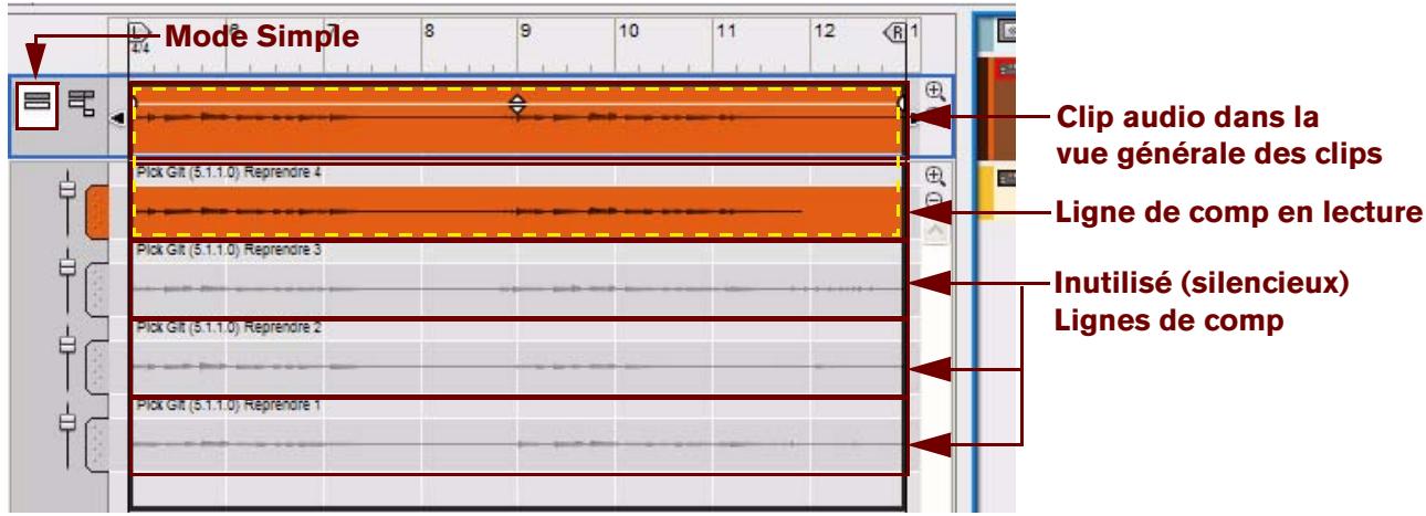 PROPELLERHEAD RECORD - Relation entre les clips, les lignes de comp et les enregistrements - 3