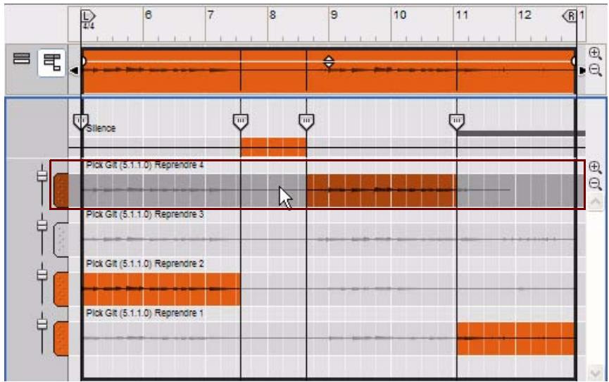 PROPELLERHEAD RECORD - Sélection des lignes de comp - 1