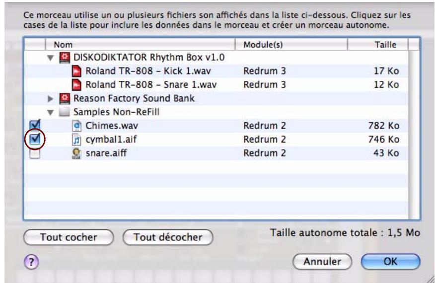 PROPELLERHEAD RECORD - À propos des morceaux autonomies (Record+Reason) - 1