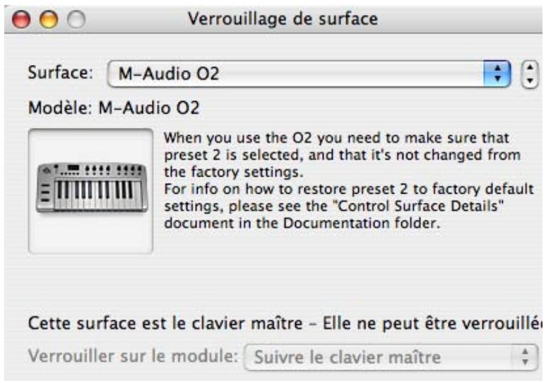 PROPELLERHEAD RECORD - En utilisant la boite de dialogue Verrouiller une surface - 1