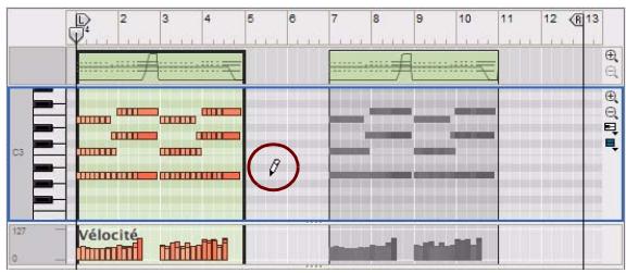 PROPELLERHEAD RECORD - À propos du dessin de notes en dehors d'un clip ouvert - 1