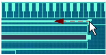 PROPELLERHEAD RECORD - En déplaçant les poignées de limites dans la zone de barre - 5
