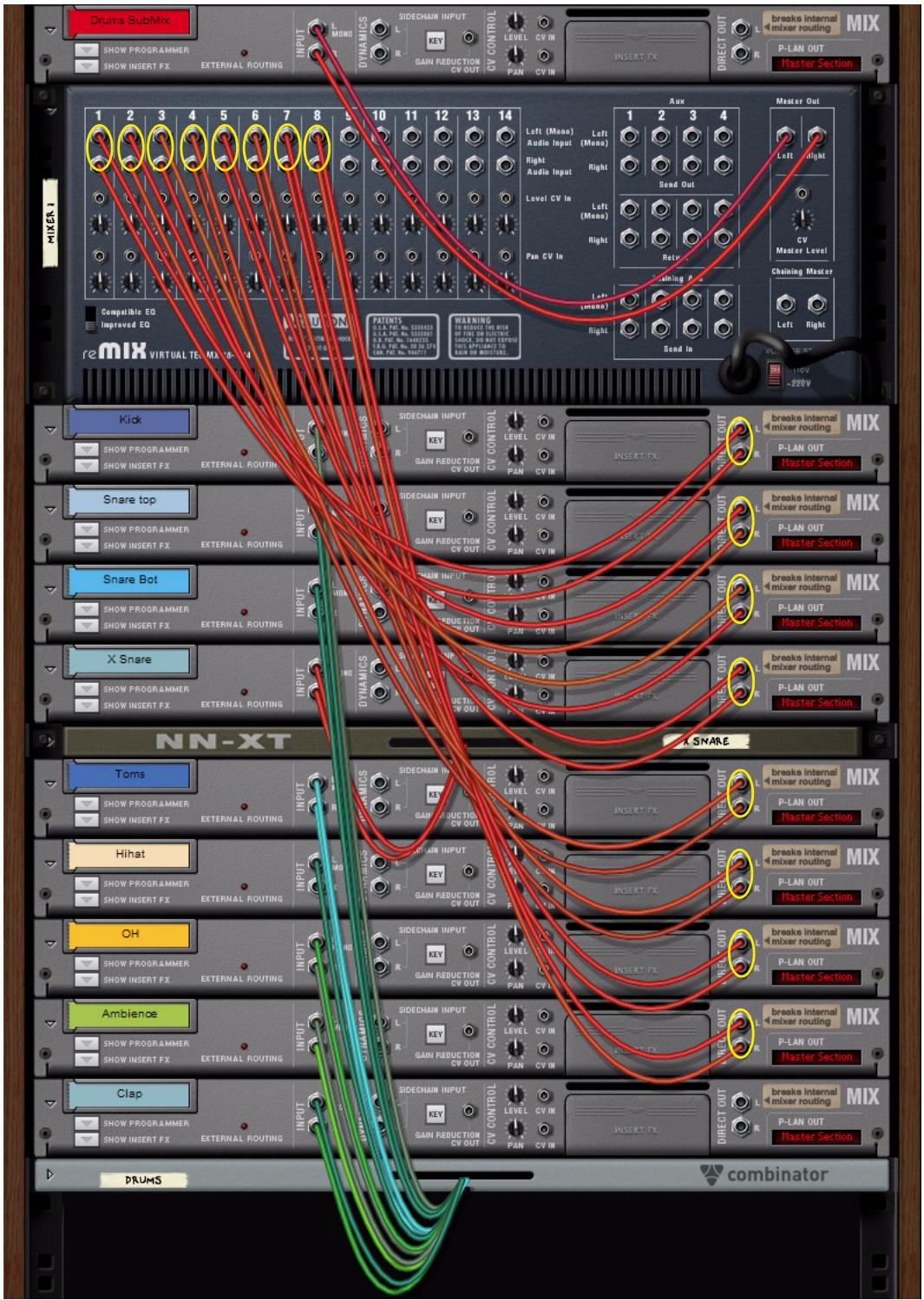 PROPELLERHEAD RECORD - Creation d'un sous-mixer - 1