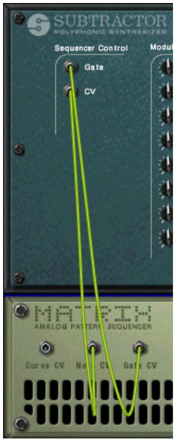 PROPELLERHEAD RECORD - Une fois le Subtractor selectionné, créez un Sèquenceur à pattern Matrix. - 1