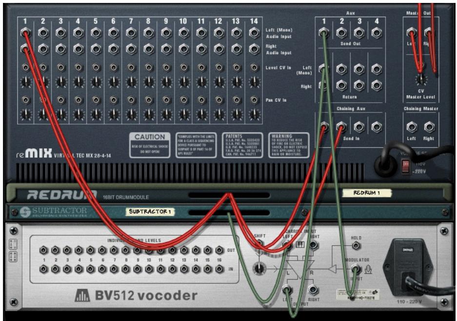 PROPELLERHEAD RECORD - Utiliser le BV512 comme réverb - 1