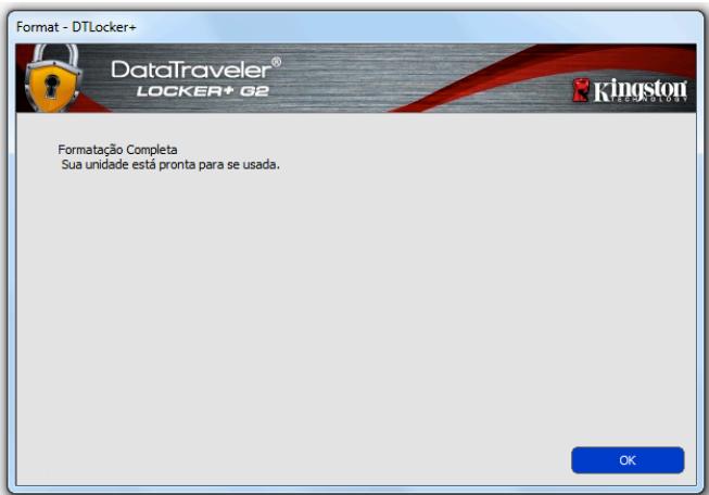 KINGSTON DATATRAVELER LOCKER G2/DTLPG2 - Inicialização do disposítivo (Ambiente Windows) - 7
