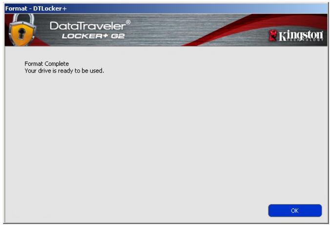 KINGSTON DATATRAVELER LOCKER G2/DTLPG2 - Device Initialization (Windows Environment) - 7