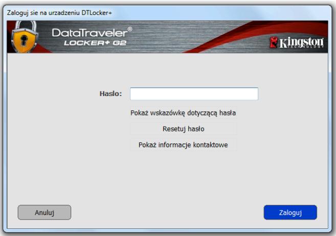 KINGSTON DATATRAVELER LOCKER G2/DTLPG2 - Nie pamietam hasla - 1
