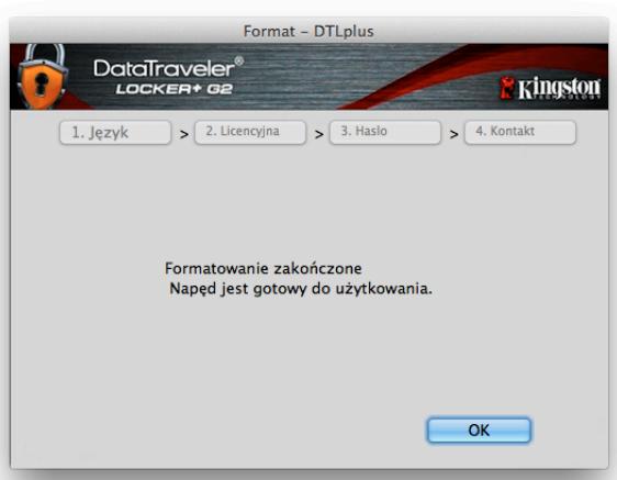 KINGSTON DATATRAVELER LOCKER G2/DTLPG2 - Inicjowanie urzadzenia (środowisko Mac) - 6