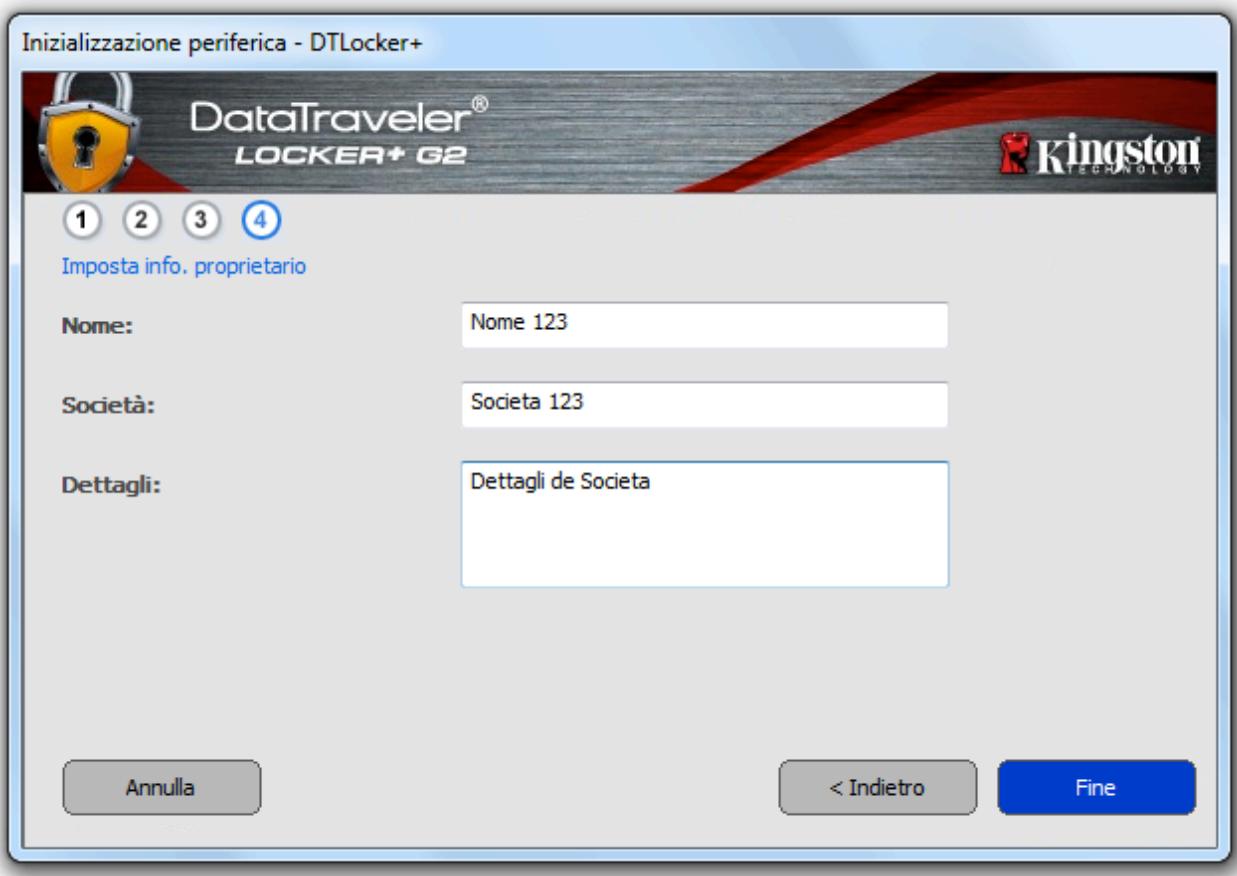 KINGSTON DATATRAVELER LOCKER G2/DTLPG2 - Inizializzazione del dispositivo (Ambienti Windows) - 4
