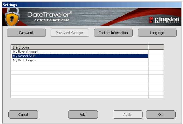 KINGSTON DATATRAVELER LOCKER G2/DTLPG2 - 密碼管理程式 - 3