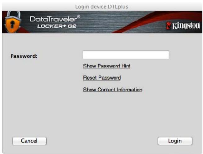 KINGSTON DATATRAVELER LOCKER G2/DTLPG2 - Forgot Password - 1