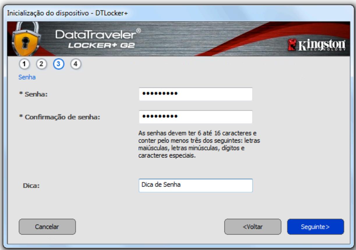 KINGSTON DATATRAVELER LOCKER G2/DTLPG2 - Inicialização do disposítivo (Ambiente Windows) - 3