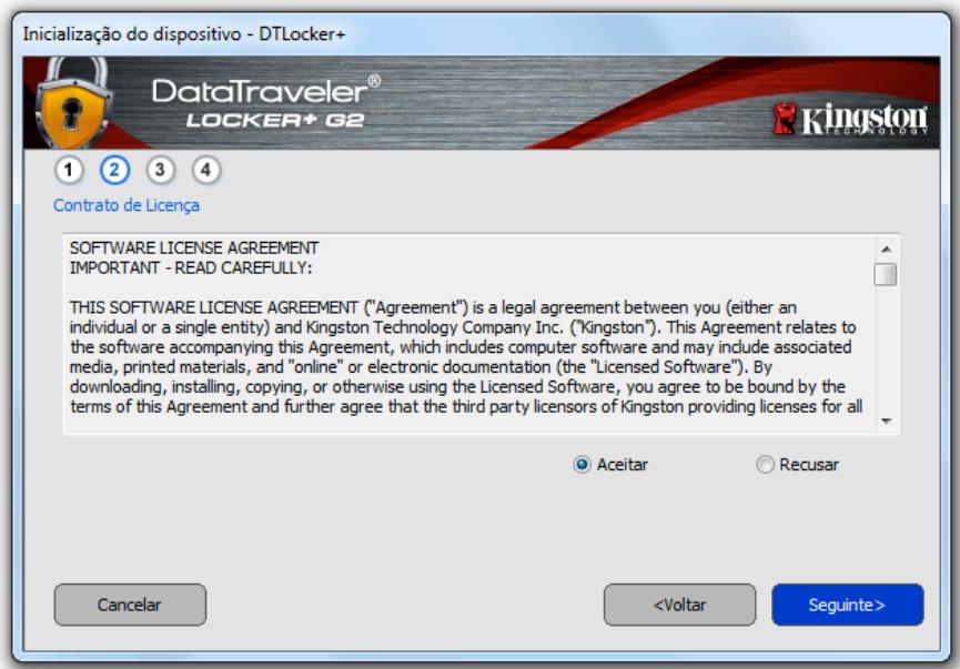 KINGSTON DATATRAVELER LOCKER G2/DTLPG2 - Inicialização do disposítivo (Ambiente Windows) - 2
