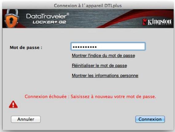 KINGSTON DATATRAVELER LOCKER G2/DTLPG2 - PAR CONSEQUENT, TOUTES LES DONNÉES QUE LA DTL+ G2 CONTIENT SERONT DÉTRUITES. - 2