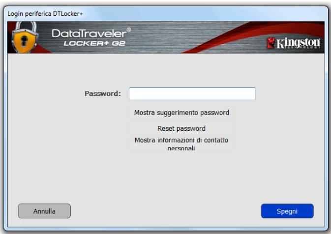 KINGSTON DATATRAVELER LOCKER G2/DTLPG2 - CIO SIGNIFICA CHE TUTTI I DATI CONTENUTI NEL DRIVE DTL+ G2 ANDRANNO PERSI. - 1