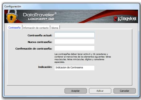 KINGSTON DATATRAVELER LOCKER G2/DTLPG2 - Configuración del DTL+ G2 - 1