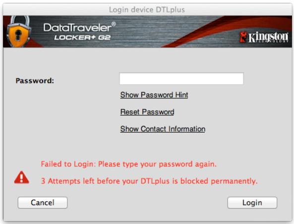 KINGSTON DATATRAVELER LOCKER G2/DTLPG2 - Bloqueio do disposito - 2