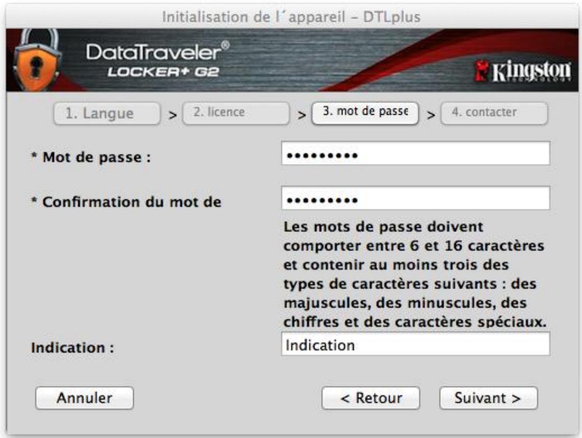 KINGSTON DATATRAVELER LOCKER G2/DTLPG2 - Initialisation du pérophérique (Environnement Mac) - 2