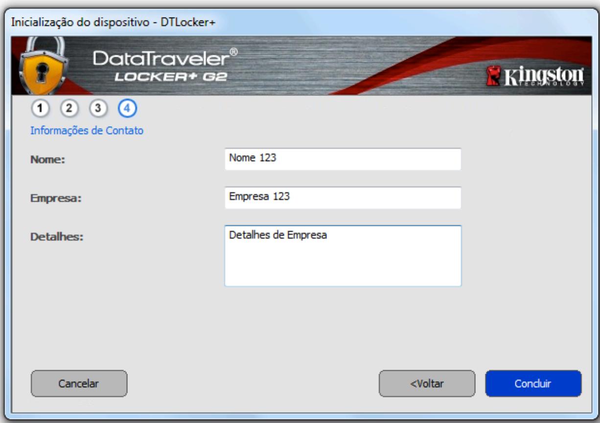 KINGSTON DATATRAVELER LOCKER G2/DTLPG2 - Inicialização do disposítivo (Ambiente Windows) - 4