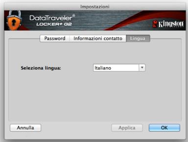 KINGSTON DATATRAVELER LOCKER G2/DTLPG2 - Sezione impostazioni del drive DTL+ G2 - 4