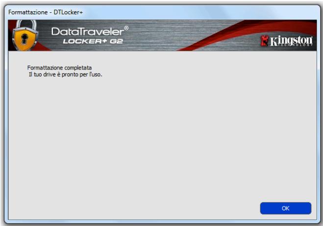 KINGSTON DATATRAVELER LOCKER G2/DTLPG2 - Inizializzazione del dispositivo (Ambienti Windows) - 7