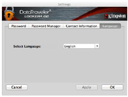KINGSTON DATATRAVELER LOCKER G2/DTLPG2 - DTL+ G2 Settings - 4