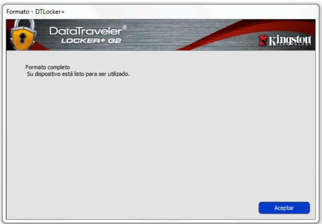 KINGSTON DATATRAVELER LOCKER G2/DTLPG2 - Inicialización del dispositivo (entorno de Windows) - 7