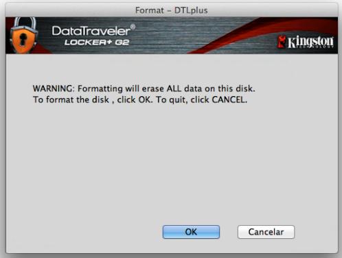 KINGSTON DATATRAVELER LOCKER G2/DTLPG2 - Encerrar o DTL+ G2 - 1
