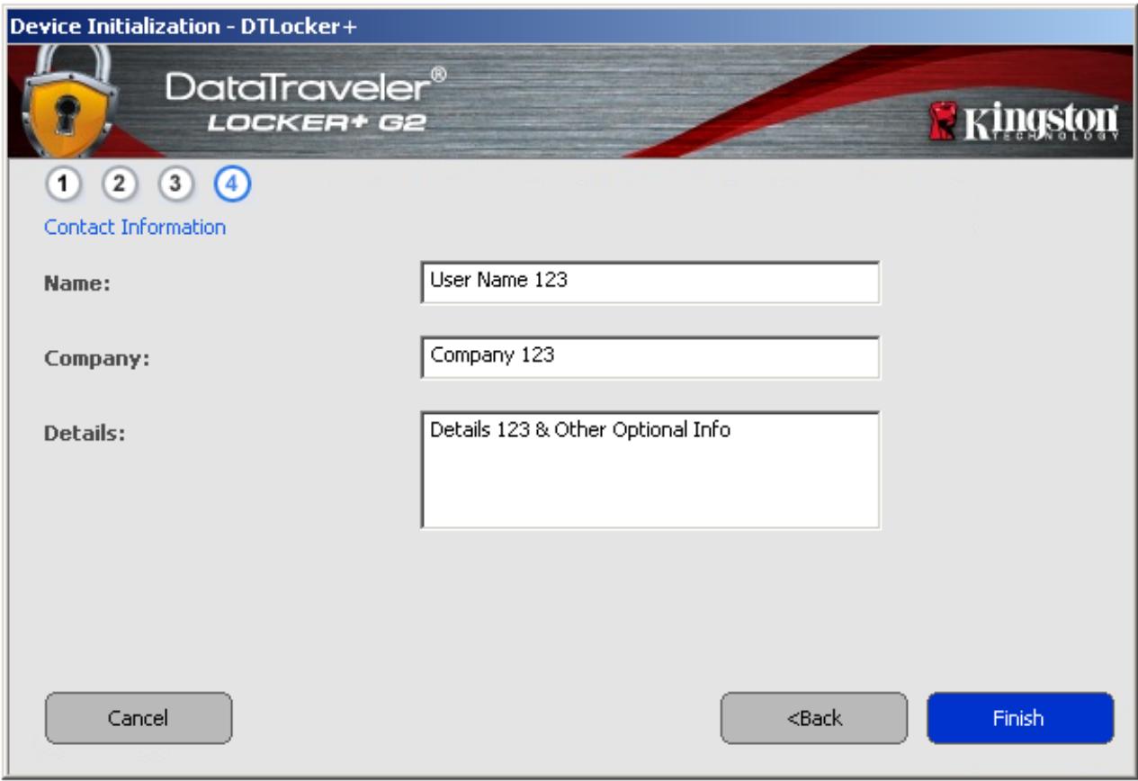 KINGSTON DATATRAVELER LOCKER G2/DTLPG2 - Device Initialization (Windows Environment) - 4