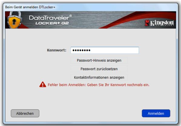 KINGSTON DATATRAVELER LOCKER G2/DTLPG2 - Sperrfunktion - 1
