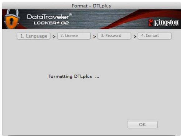 KINGSTON DATATRAVELER LOCKER G2/DTLPG2 - Device Initialization (Mac Environment) - 5
