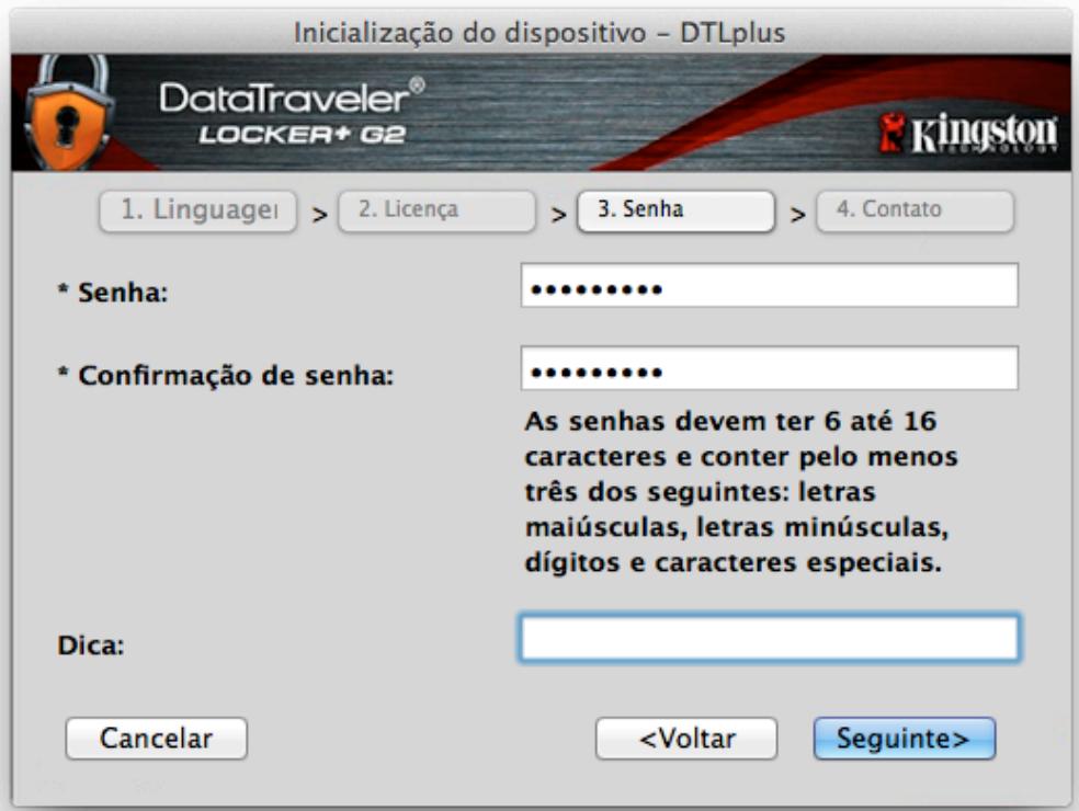 KINGSTON DATATRAVELER LOCKER G2/DTLPG2 - Inicialização do disposítivo (Ambiente Mac) - 3
