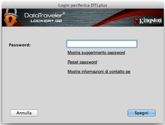 KINGSTON DATATRAVELER LOCKER G2/DTLPG2 - CIO SIGNIFICA CHE TUTTI I DATI CONTENUTI NEL DRIVE DTL+ G2 ANDRANNO PERSI. - 1